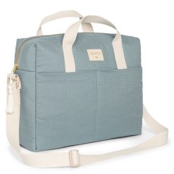 Nobodinoz Sac A Langer | Sac A Langer Gala - Stone Blue