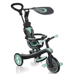 Globber Trotteur & Porteur | Tricycle Evolutif Trike Explorer 4-En-1 - Menthe