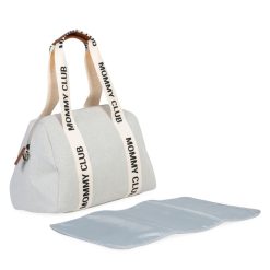 Childhome Sac A Langer | Mommy Club Signature Canvas - Off White