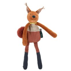 Moulin Roty Doudou | Doudou Hochet Ecureuil - Pomme Des Bois