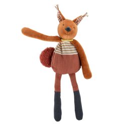 Moulin Roty Doudou | Doudou Hochet Ecureuil - Pomme Des Bois