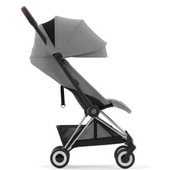 Cybex Poussette Compacte | Poussette Ultra-Compacte Coya Chassis Rosegold - Mirage Grey