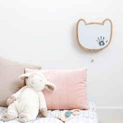 Baby Art Decoration | Applique Musicale Ours Empreinte - Blanc