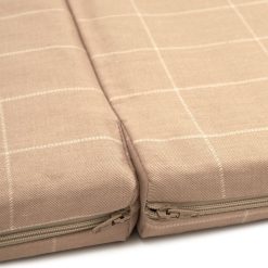 Nobodinoz Tapis D'Eveil | Tapis De Jeux Pliable Playground - Taupe Grid