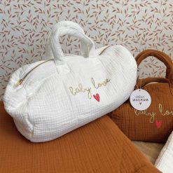 Atelier Wagram Bagagerie Enfant | Sac Polochon - Ecru Baby Love