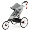 Cybex Poussette Citadine | Poussette Sport Avi Chassis Creme Et Orange - Medal Grey