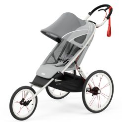 Cybex Poussette Citadine | Poussette Sport Avi Chassis Creme Et Orange - Medal Grey