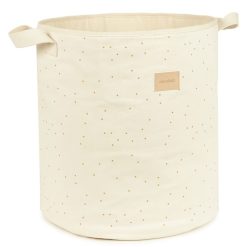 Nobodinoz Rangement | Panier De Rangement Playground - Natural Honey Sweet Dots