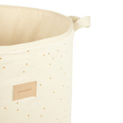 Nobodinoz Rangement | Panier De Rangement Playground - Natural Honey Sweet Dots