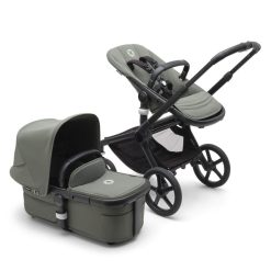 Bugaboo Poussette Citadine | Poussette Citadine Fox5 Complete Chassis Noir - Vert Foret