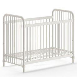 JAXX Meuble Bebe | Lit Bebe Reglable Bronxx Blanc Mat - 60 X 120 Cm