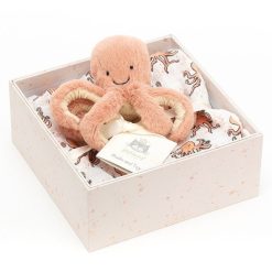 Jellycat Textile | Boite Cadeau Odell Octopus - Rose