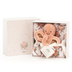 Jellycat Textile | Boite Cadeau Odell Octopus - Rose