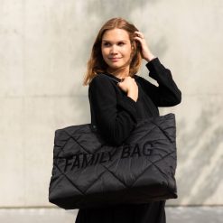 Childhome Sac A Langer | Family Bag Matelasse - Noir