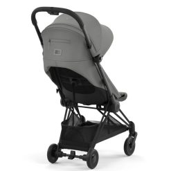 Cybex Poussette Compacte | Poussette Ultra-Compacte Coya Chassis Matt Black - Mirage Grey