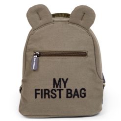 Childhome Bagagerie Enfant | Sac A Dos My First Bag Canvas - Kaki