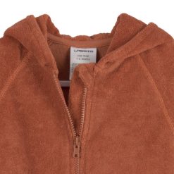 LÄSSIG Haut Bebe | Veste En Tissu Eponge Rouille - 6/12 Mois