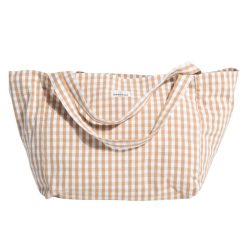 Gabrielle Paris Parents | Sac A Main - Vichy Camel