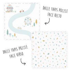 Play&Go Tapis D'Eveil | Tapis De Jeux Reversible - Village & Terrazzo