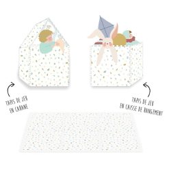 Play&Go Tapis D'Eveil | Tapis De Jeux Reversible - Village & Terrazzo