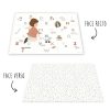 Play&Go Tapis D'Eveil | Tapis De Jeux Reversible - Alphabet & Terrazzo