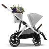 Cybex Poussette Citadine | Poussette Evolutive Gazelle S Chassis Silver - Lava Grey