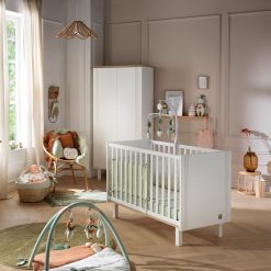 Sauthon Meuble Bebe | Lit Bebe Eleonore Blanc - 60 X 120 Cm