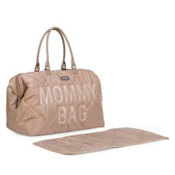 Childhome Sac A Langer | Mommy Bag Large Matelasse - Beige