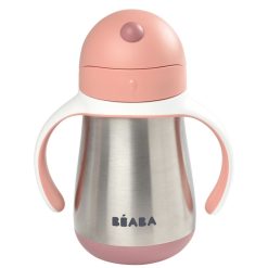 BÉABA Repas | Tasse Paille Inox Old Pink - 250 Ml