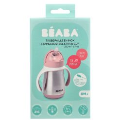 BÉABA Repas | Tasse Paille Inox Old Pink - 250 Ml