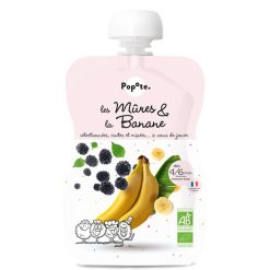 Popote Nourriture Bebe | Gourde Repas Bio Mures Et Banane - 120 G