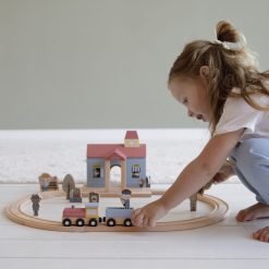 Little Dutch Mes Premiers Jouets | Extension Gare Circuit Train En Bois