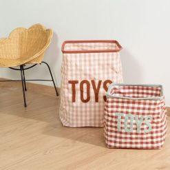 Childhome Rangement | Panier - Vichy Terracotta