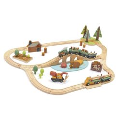 Tender Leaf Toys Mes Premiers Jouets | Set De Train Pins Sauvages