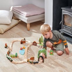 Tender Leaf Toys Mes Premiers Jouets | Set De Train Pins Sauvages