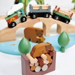 Tender Leaf Toys Mes Premiers Jouets | Set De Train Pins Sauvages