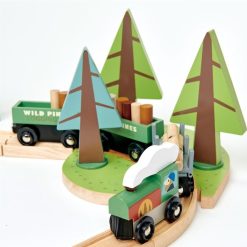 Tender Leaf Toys Mes Premiers Jouets | Set De Train Pins Sauvages