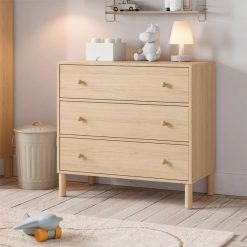 Vox Meubles Meuble Bebe | Commode Et Plan A Langer Tela - Bois