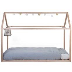 Childhome Meuble Bebe | Lit Junior Cabane Naturel - 90 X 200 Cm