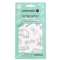 Nailmatic Deguisement & Maquillage | Planche De Tatouages A Colorier - Dinosaures