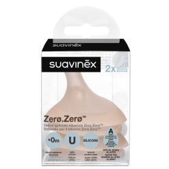 Suavinex Biberonnerie | Lot De 2 Tetines Zero.Zero Fente - Special Allaitement