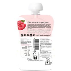 Popote Nourriture Bebe | Gourde Repas Bio Framboises - 120 G