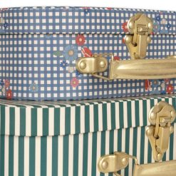 Konges Sløjd Bagagerie Enfant | Lot De 2 Valises - Bunny Tokki & Blossom Check