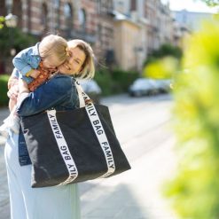 Childhome Sac A Langer | Family Bag Signature Canvas - Noir