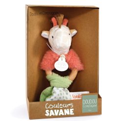 Doudou et Compagnie Hochet | Hochet Girafe Couleurs Savane