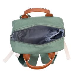 Childhome Bagagerie Enfant | Sac A Dos Mini Club Signature Canvas - Vert