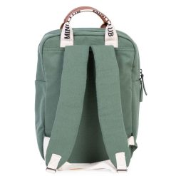 Childhome Bagagerie Enfant | Sac A Dos Mini Club Signature Canvas - Vert