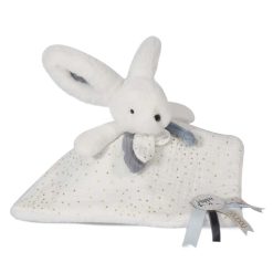 Doudou et Compagnie Doudou | Doudou Pompon Happy Glossy - Blanc