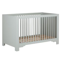 Maison Charlotte Meuble Bebe | Lit Bebe Evolutif Montmartre Vert Sauge - 70 X 140 Cm