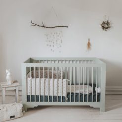 Maison Charlotte Meuble Bebe | Lit Bebe Evolutif Montmartre Vert Sauge - 70 X 140 Cm